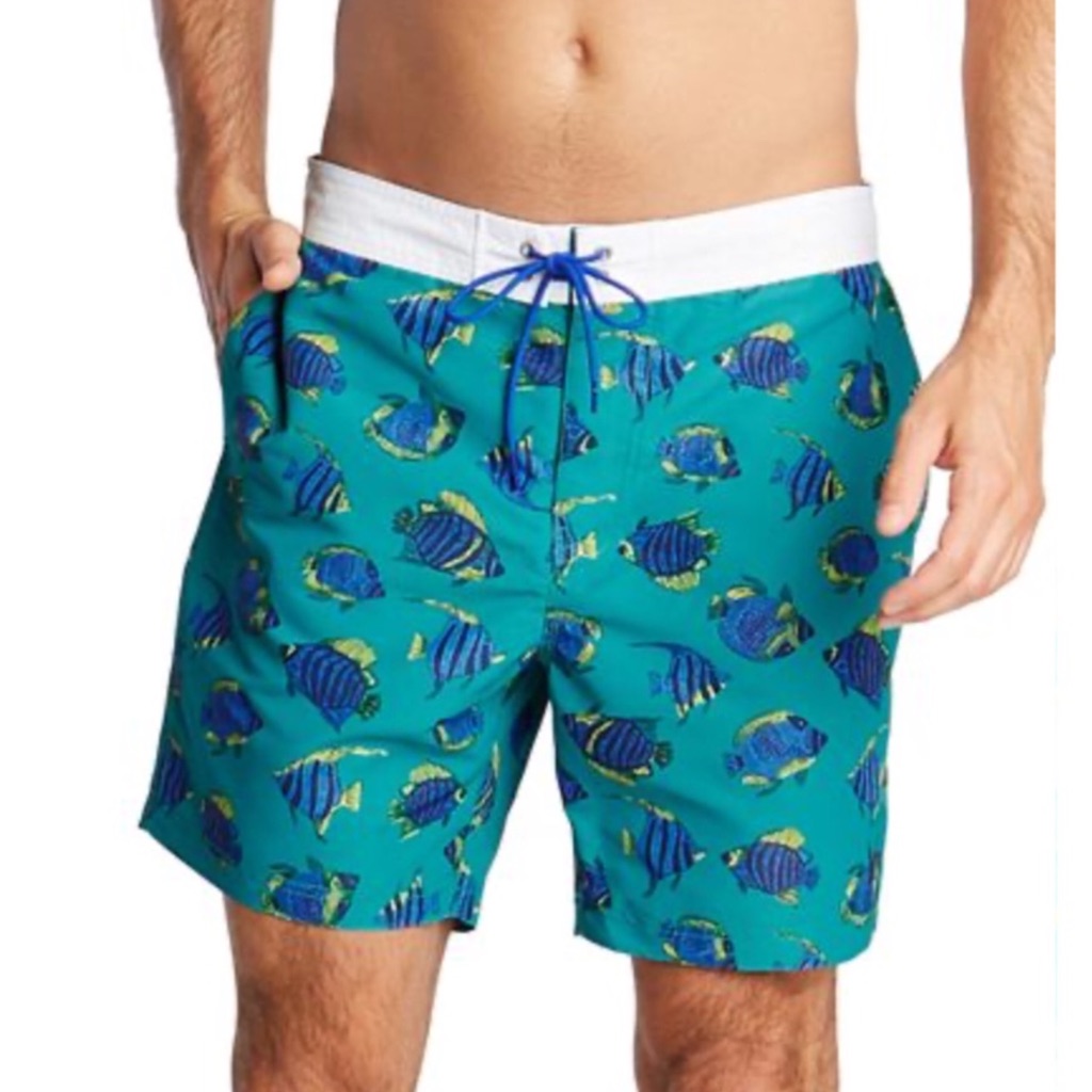 Nautica Blue Sail Fish Swim Trunk